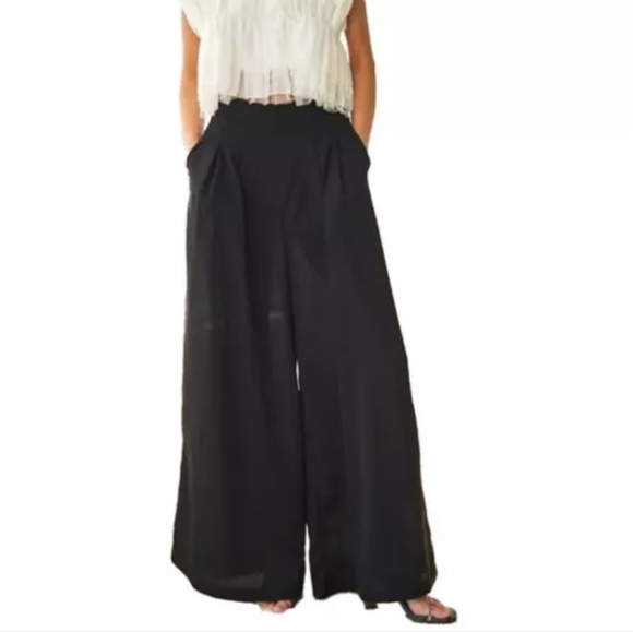 Pants - Wide Leg Pants High Waisted